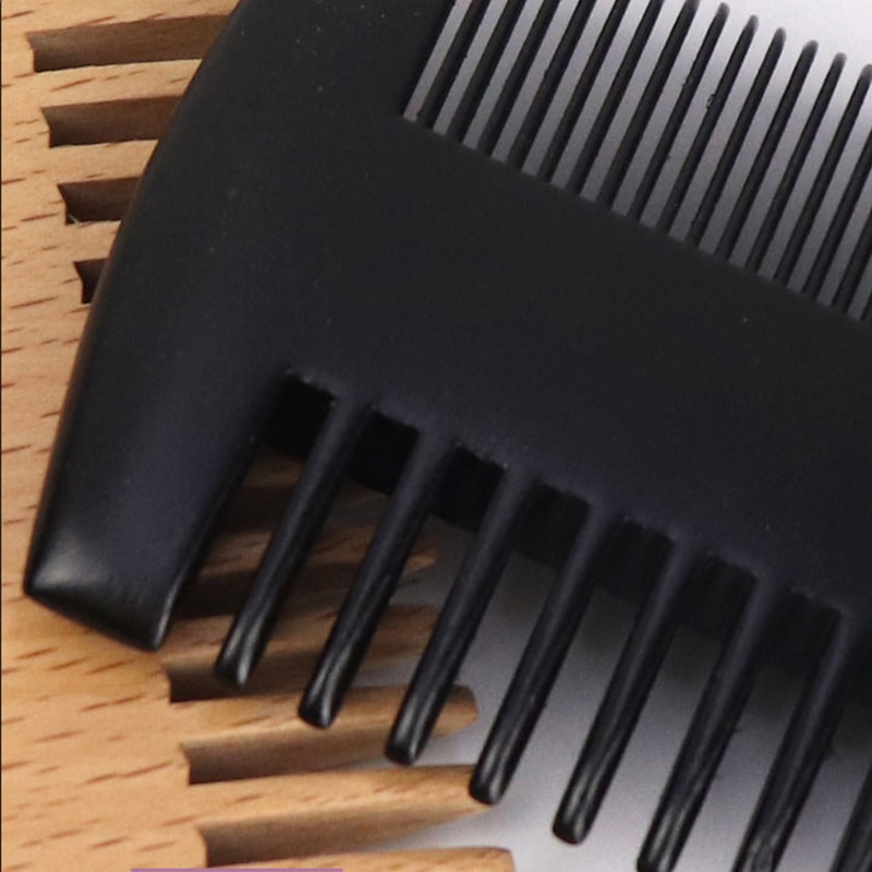 【DM bag factory Store】High-End Custom Beard Comb Wooden Mustaches Comb Big Comb Double Side Pocket Comb. 