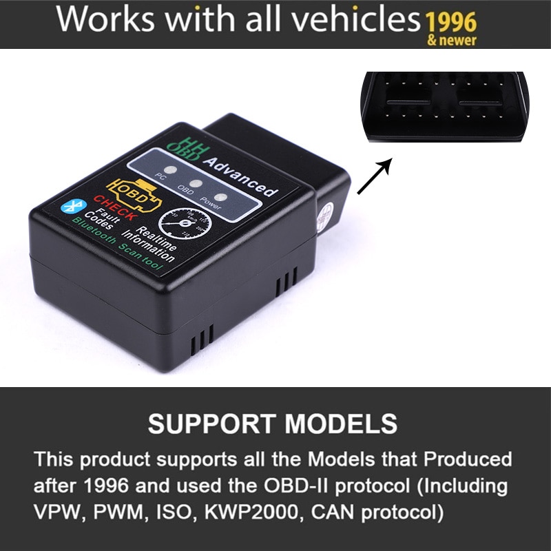 Bluetooth V2.1 Mini Elm327 obd2 scanner OBD for Seat Ibiza 6j 6l Leon MK3 5f mk2 mk1 Cupra FR Ateca etc. 