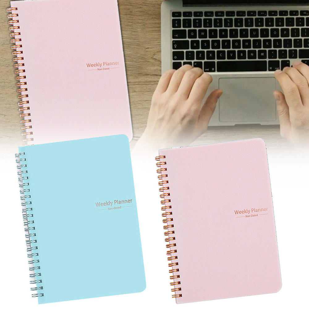 Journal Weekly Planner Notebook Durable Daily Portable To Do List Journal Monthly A5 Daily Notebook for Work Study Travel Goal setting Personal development. 