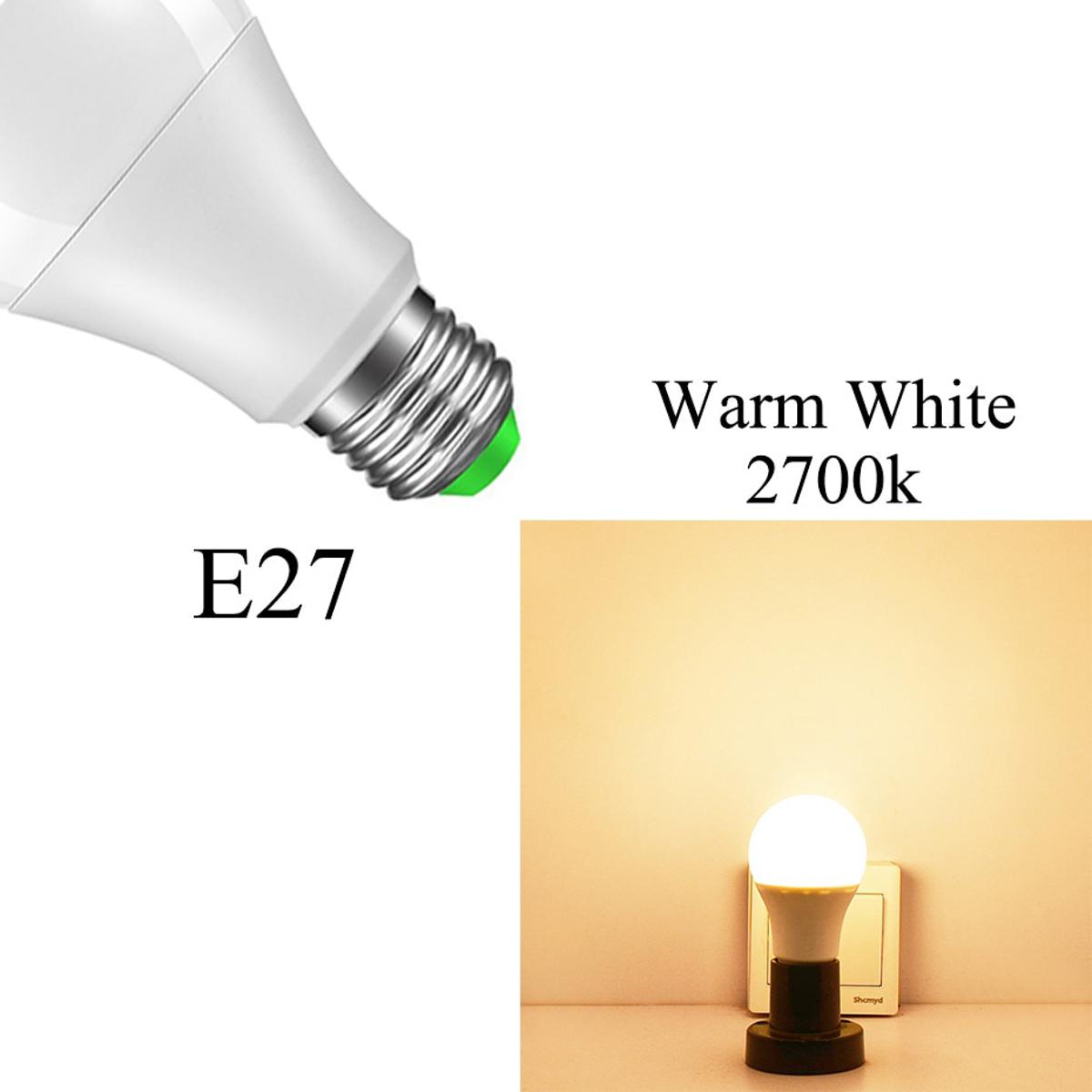 Led Sensor Lamp 220V 110V Dusk to Dawn Light Bulb E27 B22 IP44 Auto ON/OFF with Sensor Smart Light Bulb 10W 15W Day Night Light