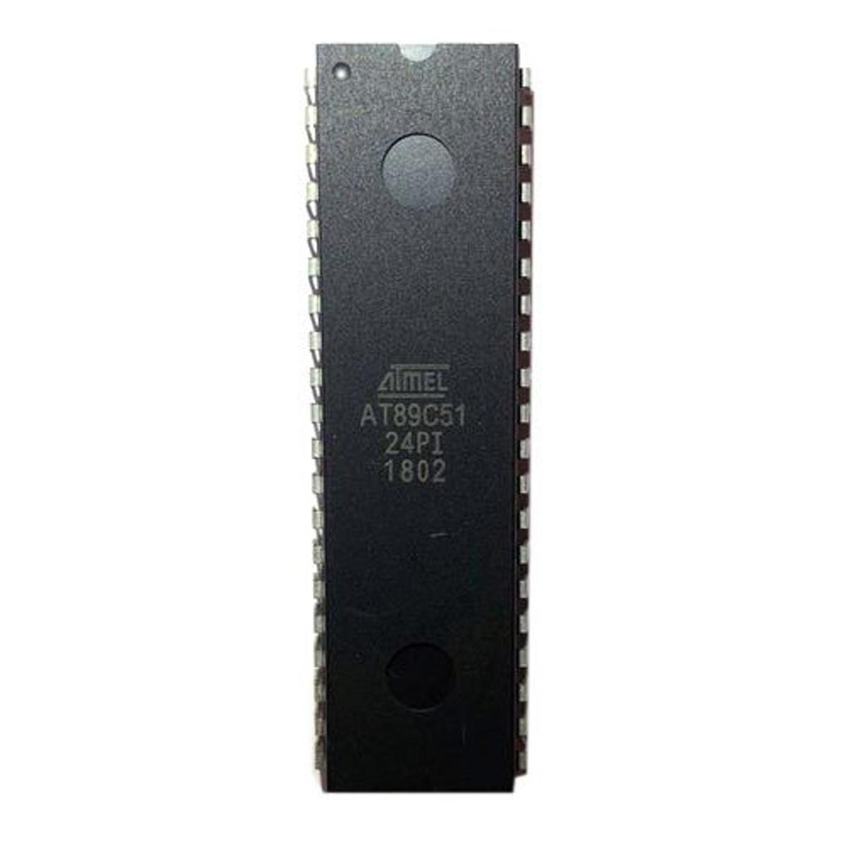 AT89C51 89S51 AT89C51-24PI AT89C51-24PU AT89C51-24PC IC DIP-40 Microcontroller IC 8-Bit 24MHz 4KB Flash Memory Through Hole Integrated Circuits MCU Chip Leads
