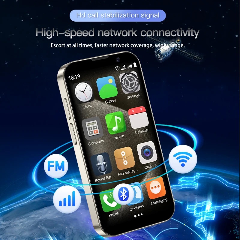 SOYES XS18 Pro Mini Smartphone 3G Network 3.0'' 2GB RAM 16GB ROM Android8.1 With Facial Recognition Dual SIM Standby Small Phone. 