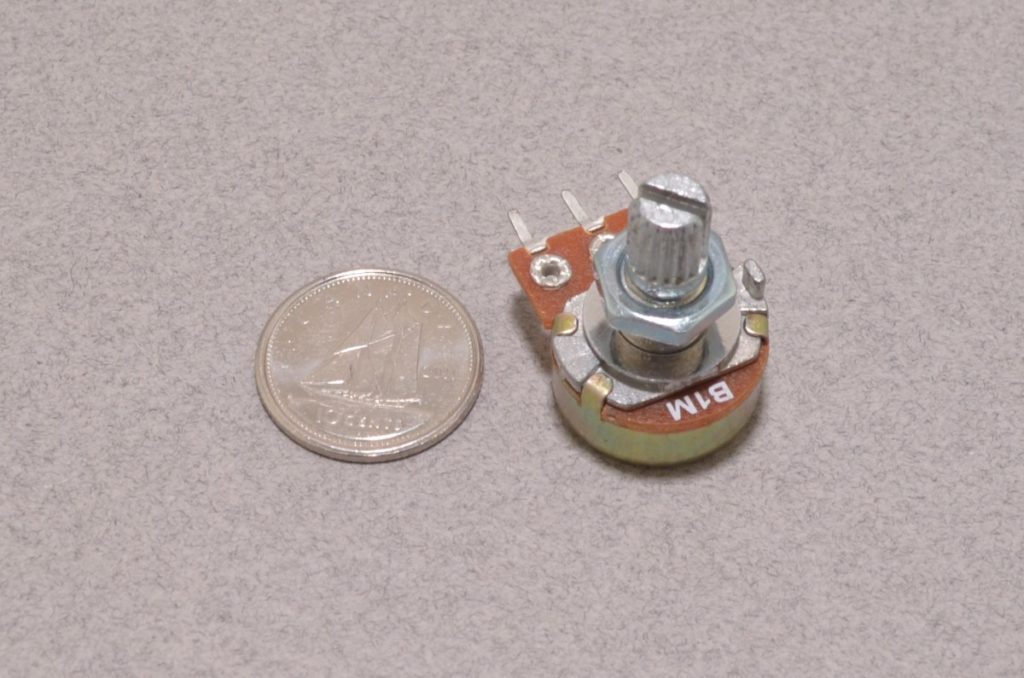 2Pcs- 3 Pin 1M Potentiometer Panel Mount 1M Ohm 1/2 Watt 3 Terminal Leads Single Gang Linear Taper Rotary Potentiometer 1M Ohm Adjustable Variable Resistor Volume Pot. 
