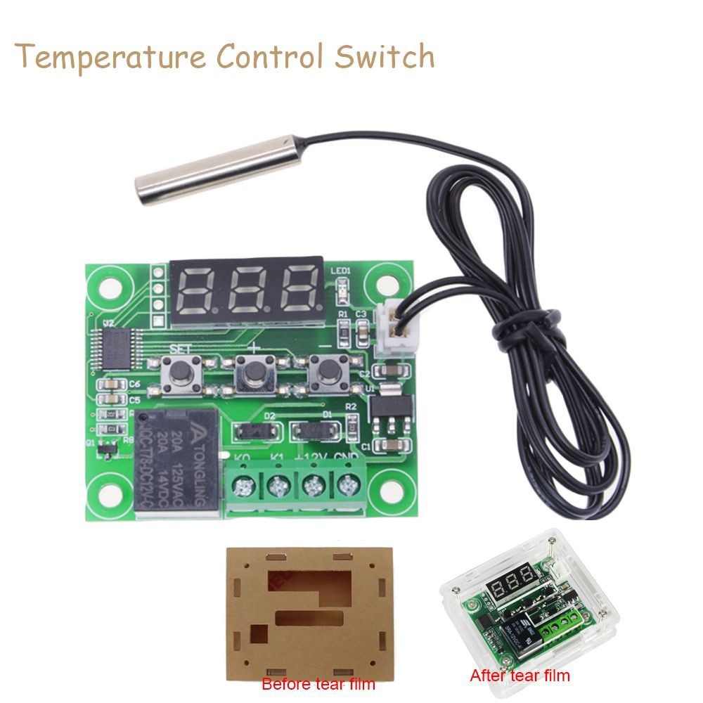 W1209 Digital Temperature Control Circuit with Casing Clear Acrylic Case Shell Housing. 