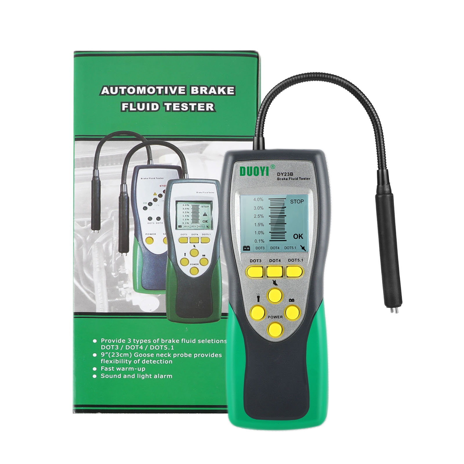 (New)DUOYI DY23B Car Brake Fluid Detection Pen Moisture Tester. 