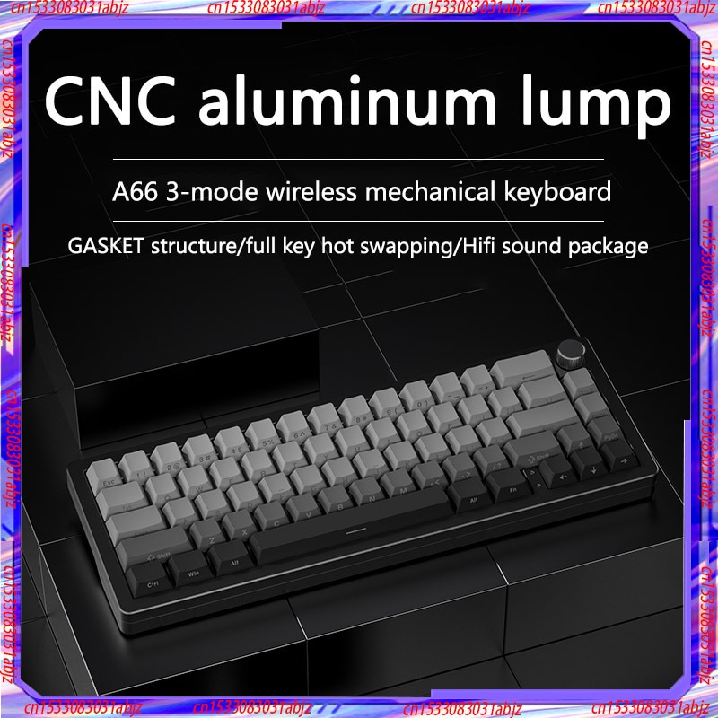 Xinmeng A66 Aluminum Tuotuo The Third Mock Examination Mechanical Keyboard Bluetooth Wireless Rgb Hot Plug Axis Customization