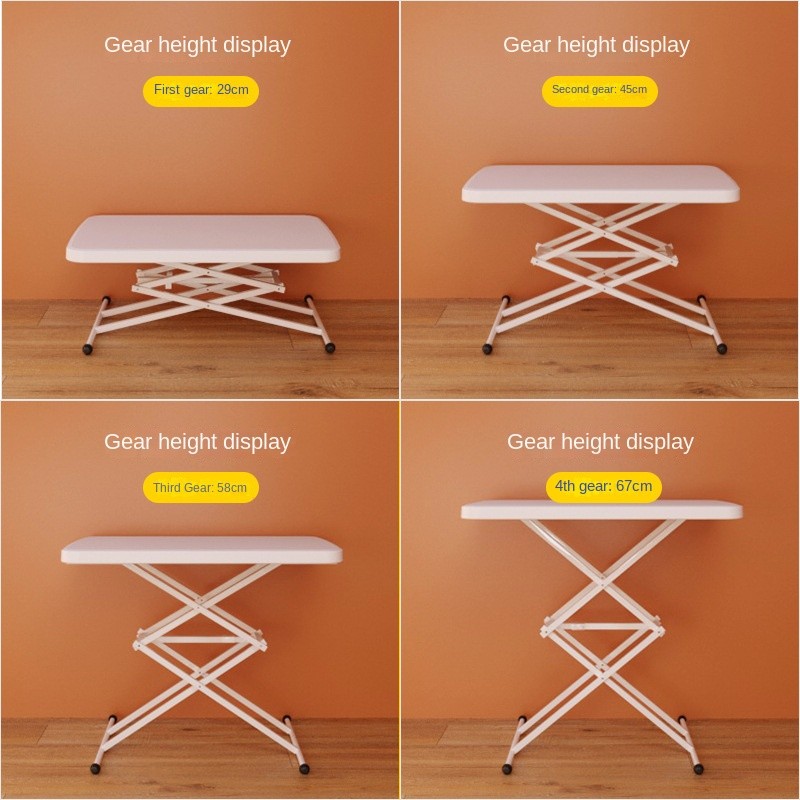 Folding Computer Desk Bedside Table Lift Study Table Portable Plastic Desk Home Writing Table Folding Table. 