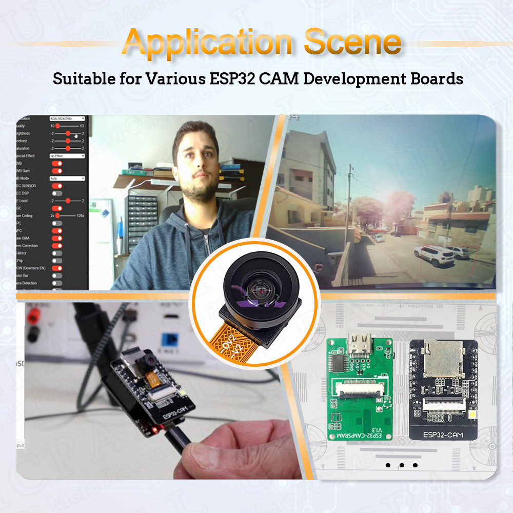 OV2640 21MM Camera Module for ESP32-CAM Camera Module 30 66 120 160 Degree Next 850nm Night Vision 24PIN 0.5MM Pitch. 
