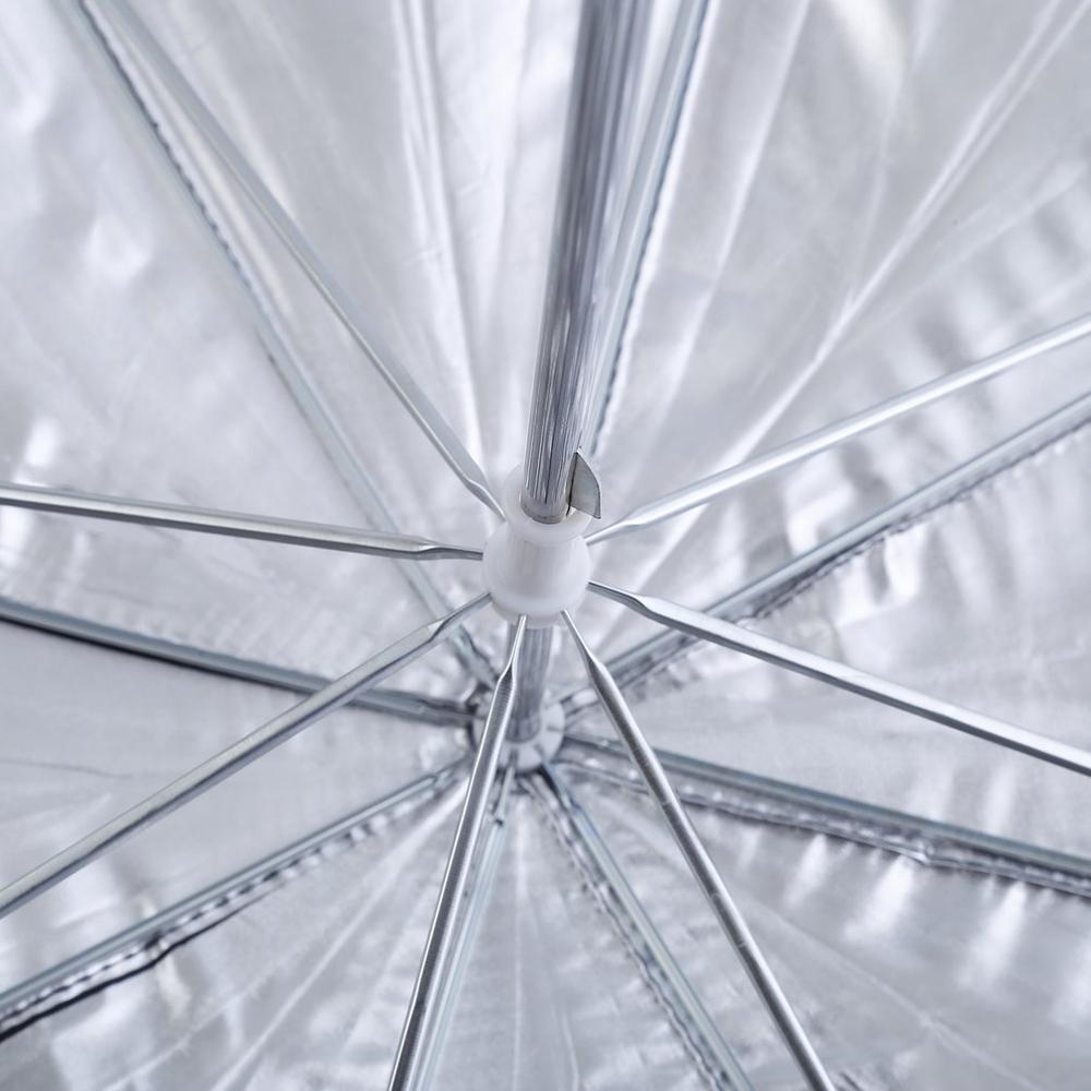 83cm Photo Studio Video Flash Light Umbrella Portable Black Silver Photography Reflective Reflector For Indoor Outdoor. 