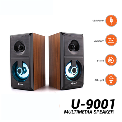 Kisonli U9001 USB Multimedia Speaker Wooden 3 Kisonli U9001 USB Multimedia Speaker Wooden - Kisonli U9001 USB Multimedia Speaker Wooden buy online Bangladesh Gadget Corner
