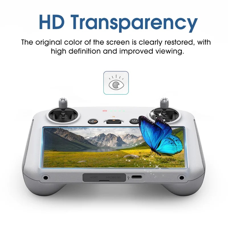 1-3Pcs Tempered Glass For DJI Mini 3 PRO RC Remote Controller Screen Protector Scratch-Proof Film For DJI Air 3 RC 2 Accessories. 