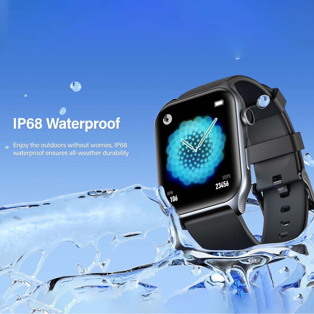 Riversong Motive 9 Hi-Res AMOLED Display with Always-On Display (AOD), Gem-Stone Style Crown Navigation, 300mAh Battery, PPG Biometric Health Sensor. 