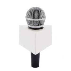 logo box for mic - Black and White