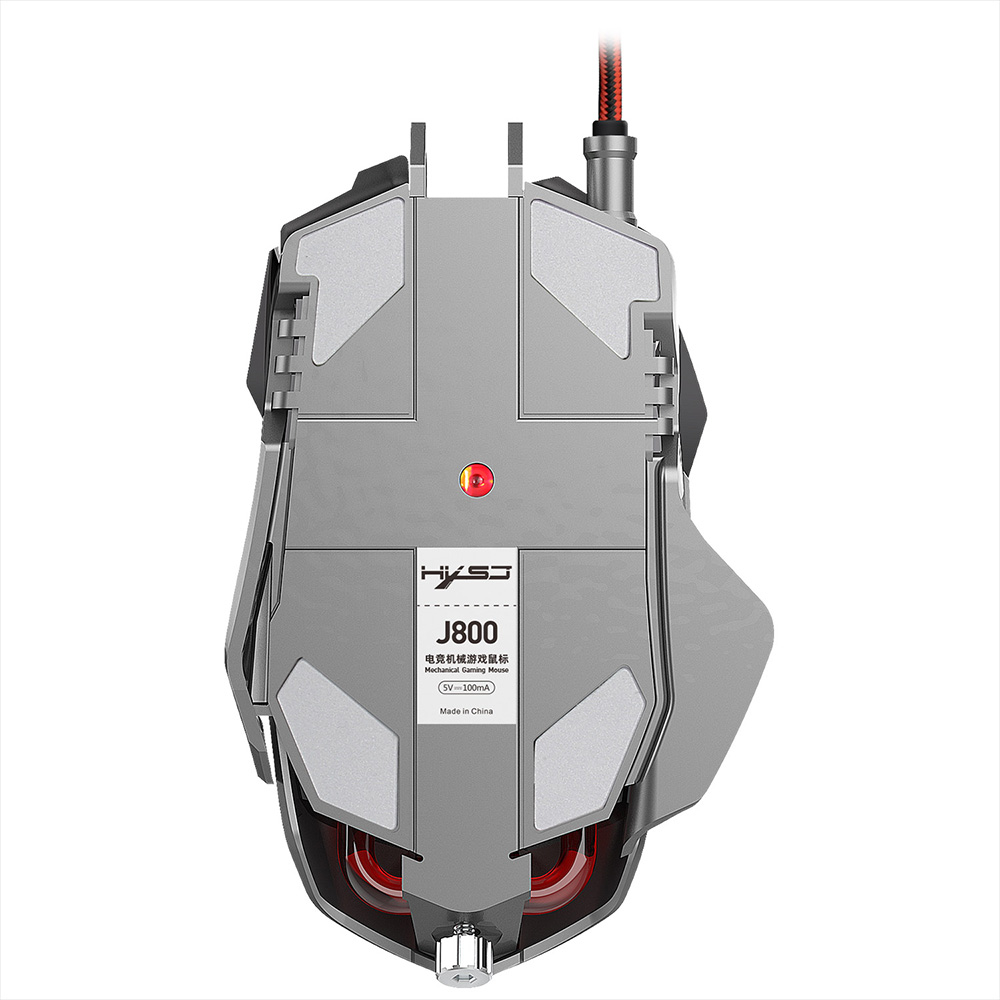 HXSJ V200+J800 Combo J800 Wired Gaming Mouse 7-key Macro Programming Mice & V200 Blue Switch One-handed Mechanical Keyboard Set Adjustable DPI Colorful RGB Light Effect. 