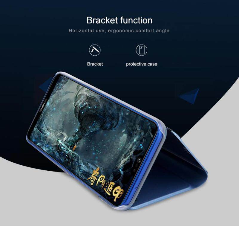Luxury smart Clear View mirror case for Samsung Galaxy S8 case cover leather flip case stand phone case for Samsung S8 case. 