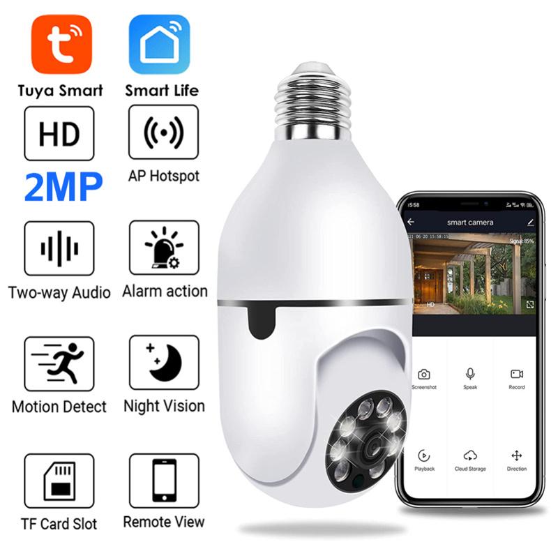 Champion V380 Bulb IP Camera 360 ° PTZ Bulb IP Camera 1080 HD WIFI IP Security Camera. 
