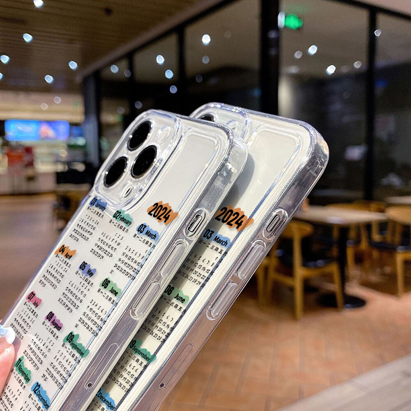 2024 Calendar Phone Case For Samsung S24 Plus S22 S23 Ultra S20 S21 FE A54 A34 5g A24 A23 A53 A32 A52 A14 A05 A13 A72 A33 Cover. 