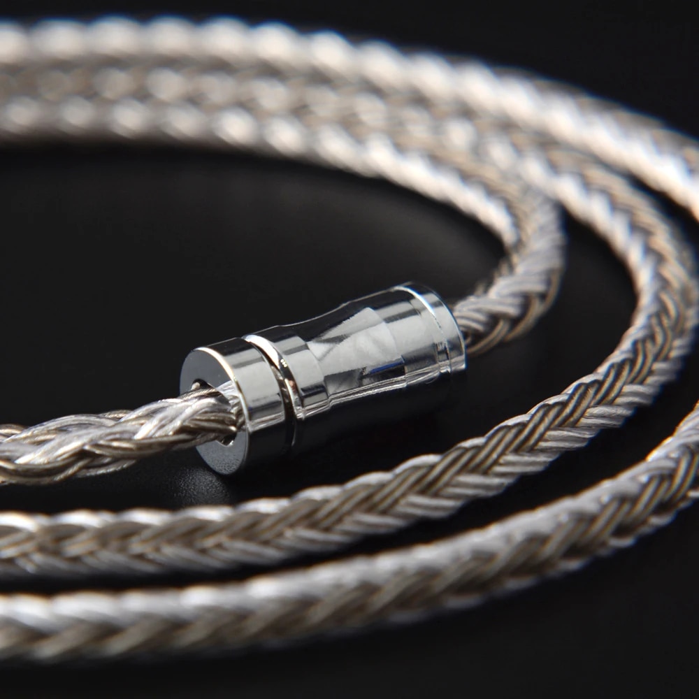 NiceHCK C16-4 16 Core Silver Plated Cable 3.5/2.5/4.4mm Plug MMCX/2Pin/QDC Connector For KZZSX CCATRN TFZ QDC NX7MK4/DB3 BL-03. 