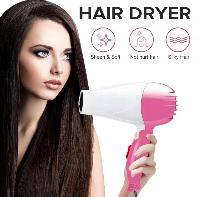 DryCare Hair Dryer Salon Dryer 2 Gear 220V Strong Wind Hot for Hair Dryer Professional Hairdressing Comb Mini Portable Power Hair Styler. 
