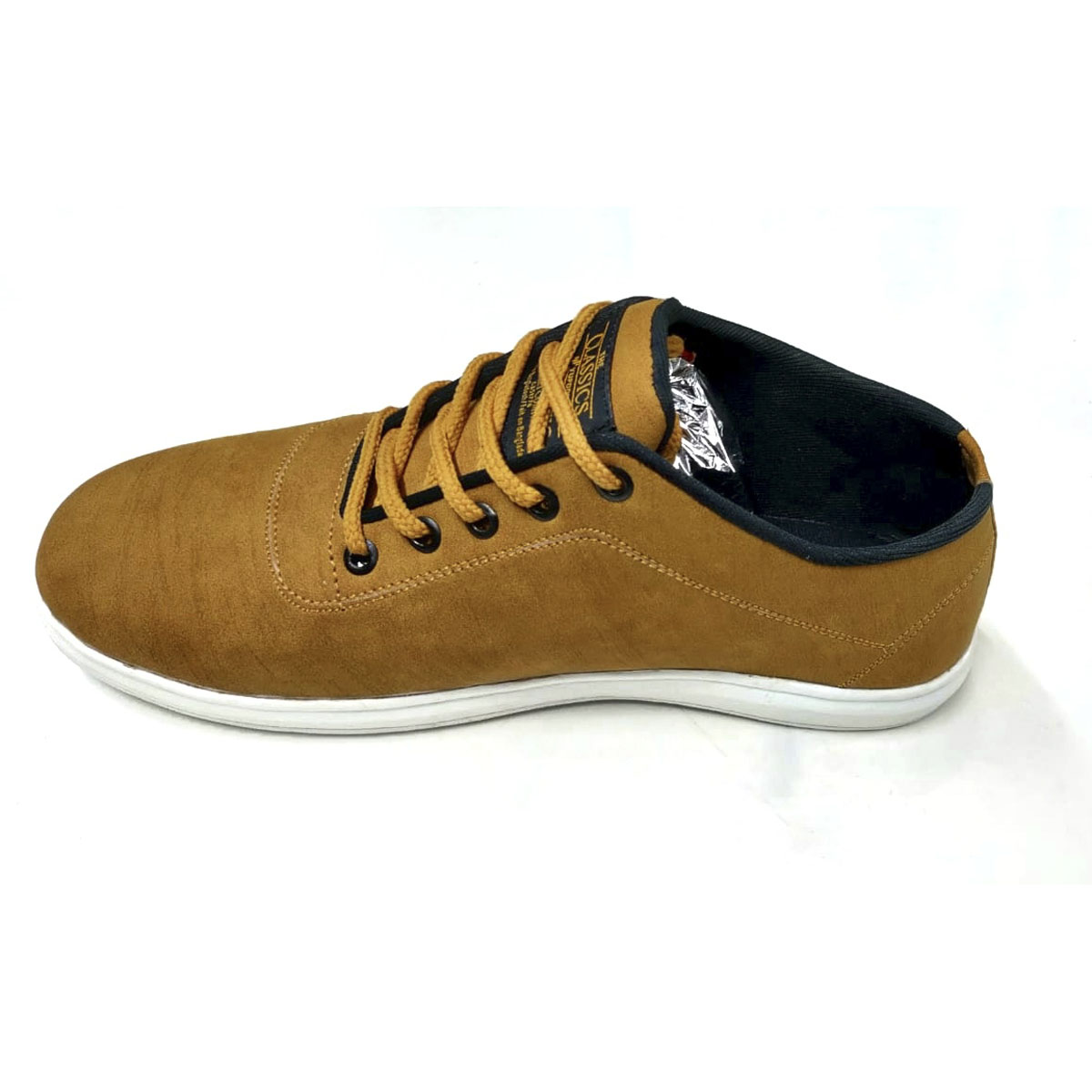 Sneakers brown colour for men with high 