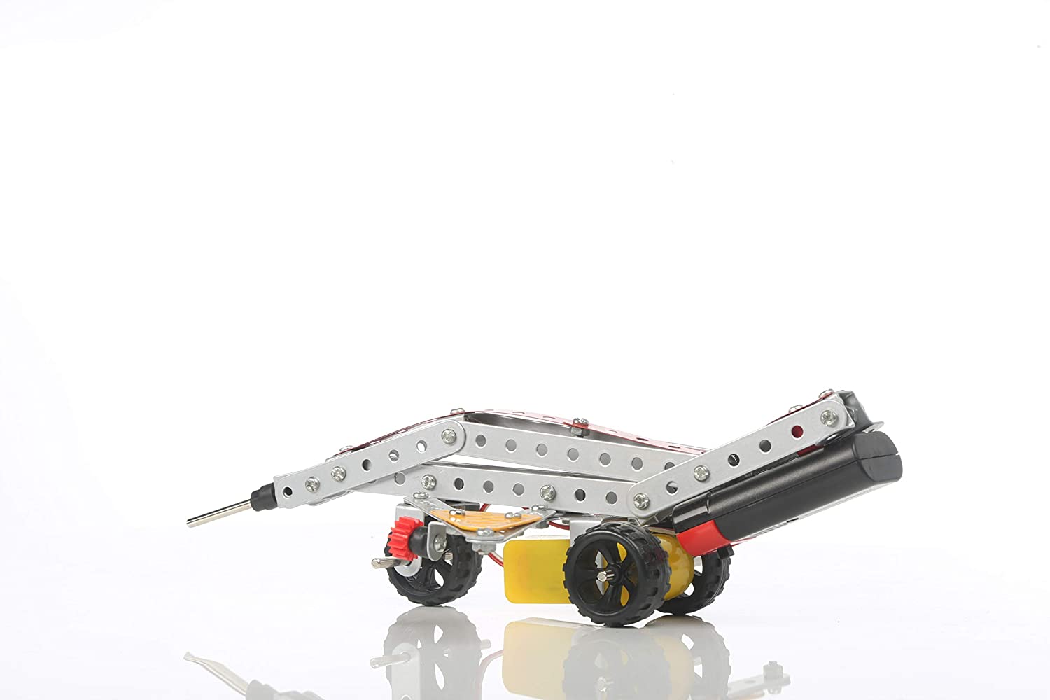 mechanix robotix - 3 can make working model from it for 8 years above of kids -made in india- Multi color 101007. 