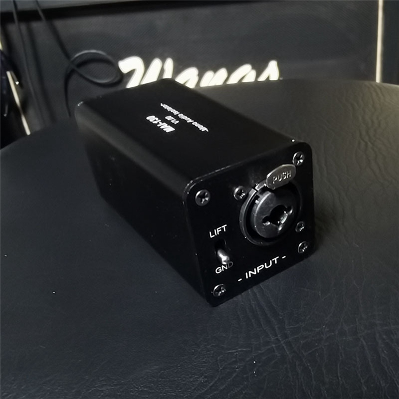 Audio Isolator Noise Reduction,Eliminates Current Noise,DI Grounding Box,6.5 XLR Mixer Audio Isolator, -130 Stereo Easy to Use. 