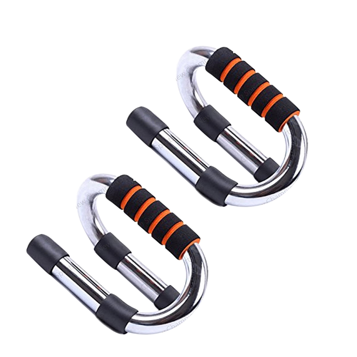 Fitness Push up Bar Stands Pushup Chest Bar Strong Chrome Steel Pushup Stands with Comfortable Foam Grip and Non-Slip Bars. 