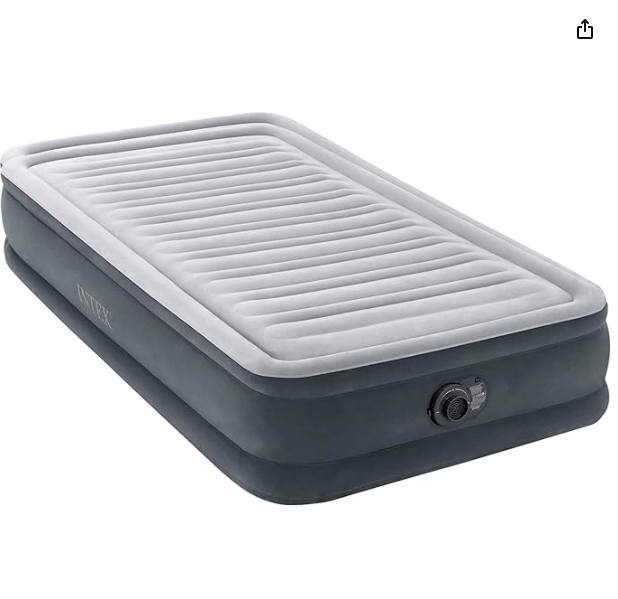 New Intex Dura-Beam Deluxe Series Comfort Plush Twin Airbed With Fiber-Tech Technology - 67766. 