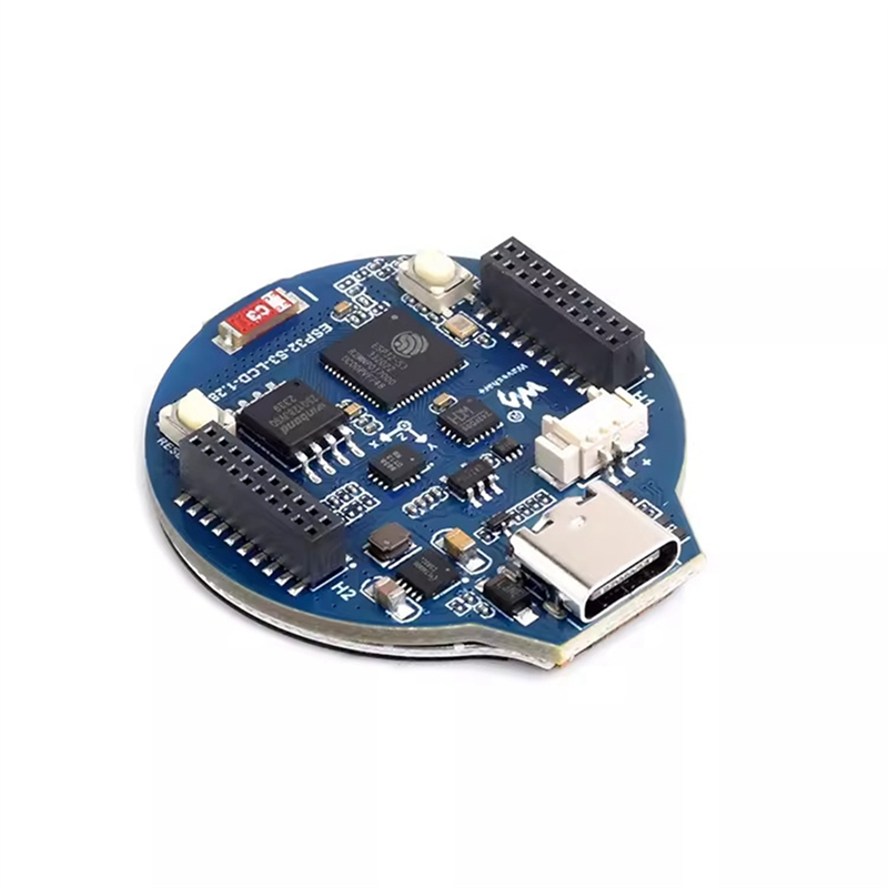 1 PCS ESP32-S3 Development Board, Integrates GC9A01 Display Driver Chip, 32-Bit LX7 Dual-Core Processor, Black ABS 1.28Inch IPS LCD. 