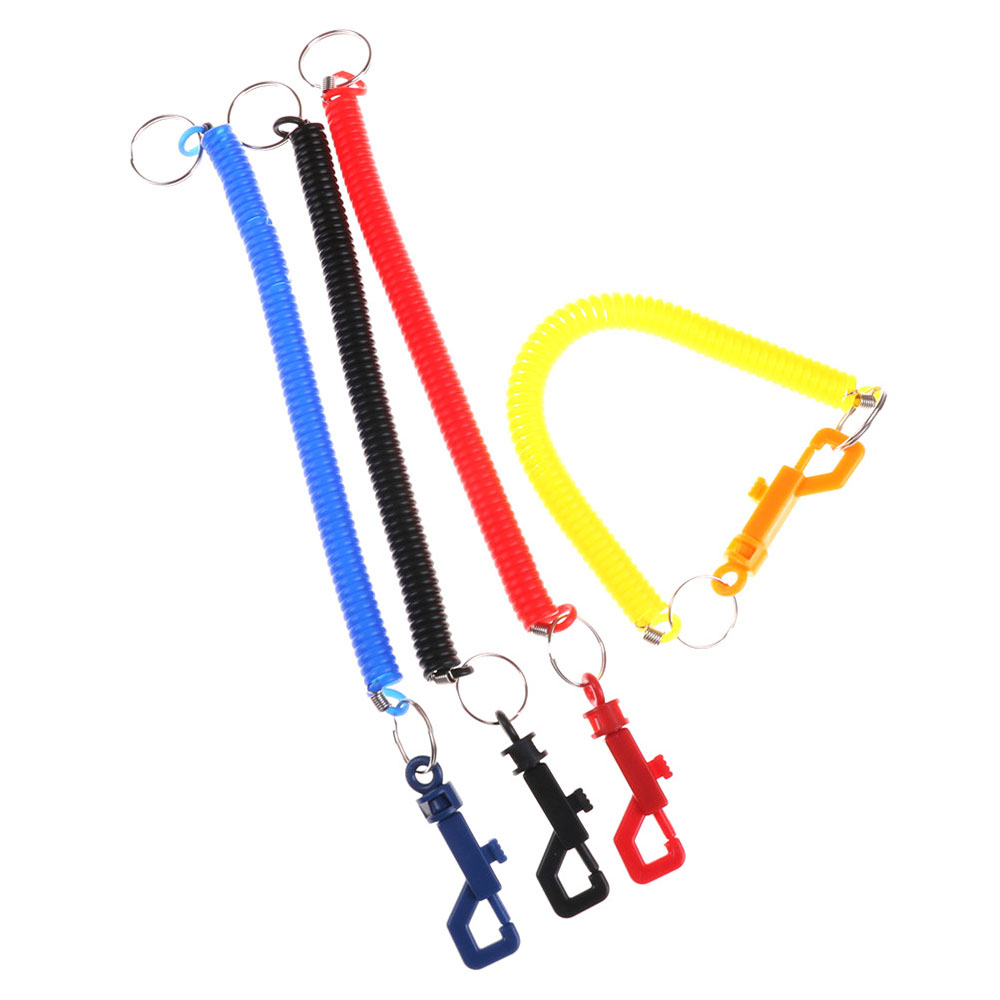 Coil Spring Spring Keychain Lightweight Colorful Stretchy Coil Key Ring Elastic P Buckle Stretchy Key Chain for Activities Use Key Organization Gift Option Fashion. 