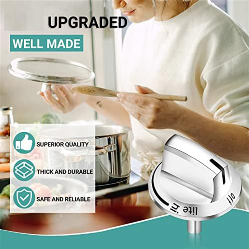 2PCS Gas Stove Knobs 5304525746 Range Replacement Knobs Replacement Parts Compatible for Frigidaire Gas Range Oven Stove. 