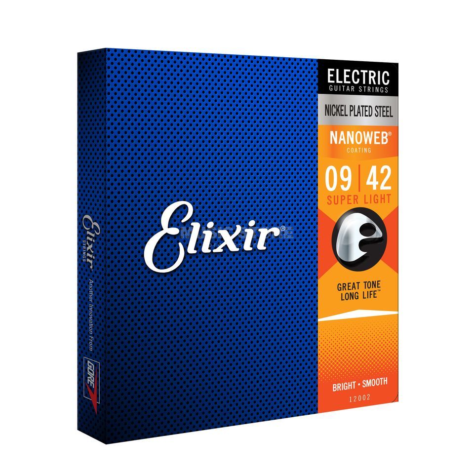 Elixir E-Guitar Strings 09-42 12002 Nanoweb. 