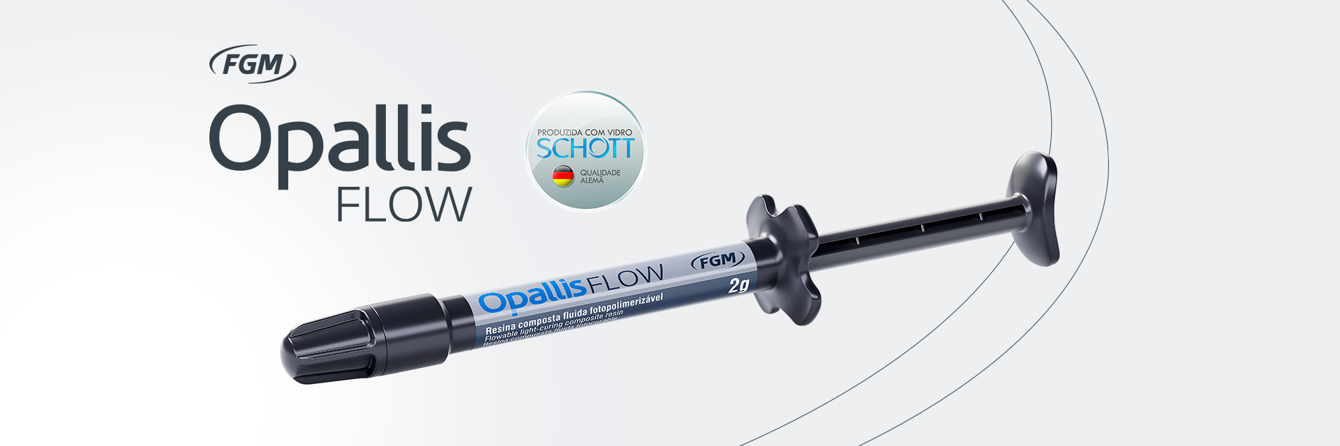 Opallis Flow (FGM Dental) Low Viscosity Composite. Ideal viscosity for use as base of restorations; Easy application.. 