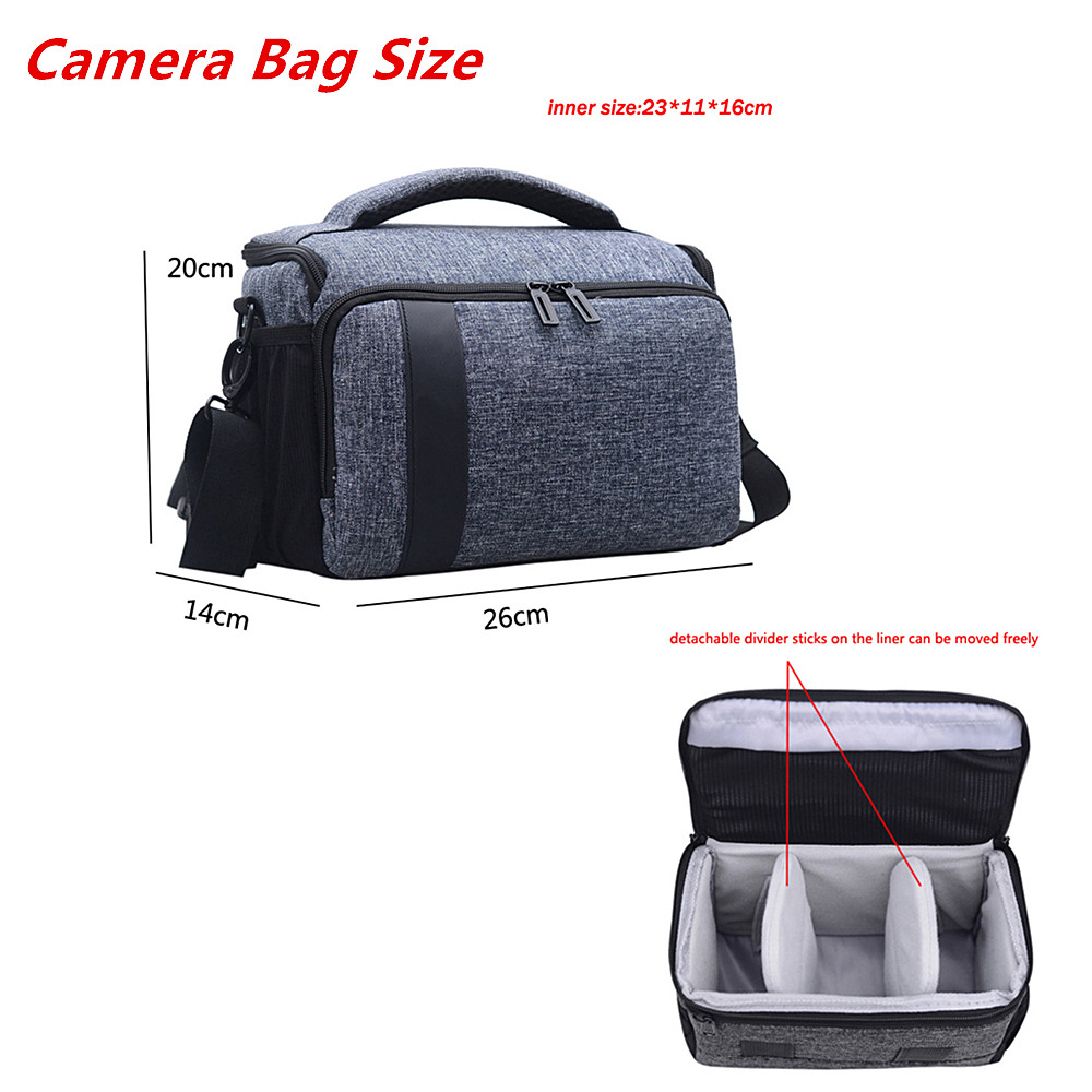 DSLR Camera Bag Photo Case For Sony A1 A9 A7 IV III Canon EOS R8 R7 R6 R 4000D 850D 5D 6D 7D II Nikon Z8 Z7 Z6 P1000 D7500 D7200. 