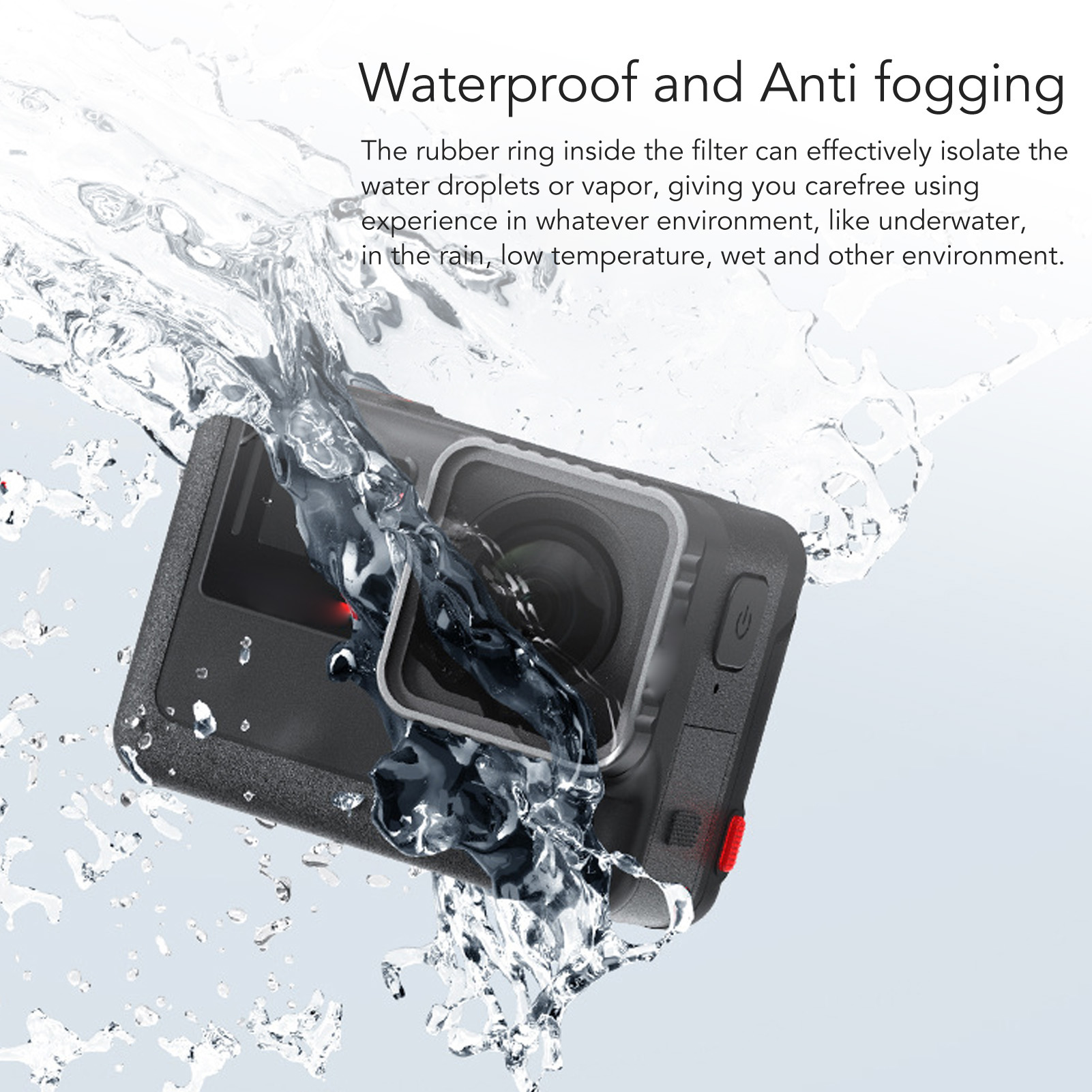 Action Camera Lens Filter CPL ND8 ND16 ND32 Filter Dual Sided Multi Layer Coating Anti Fog Clear View Waterproof for Ace. 