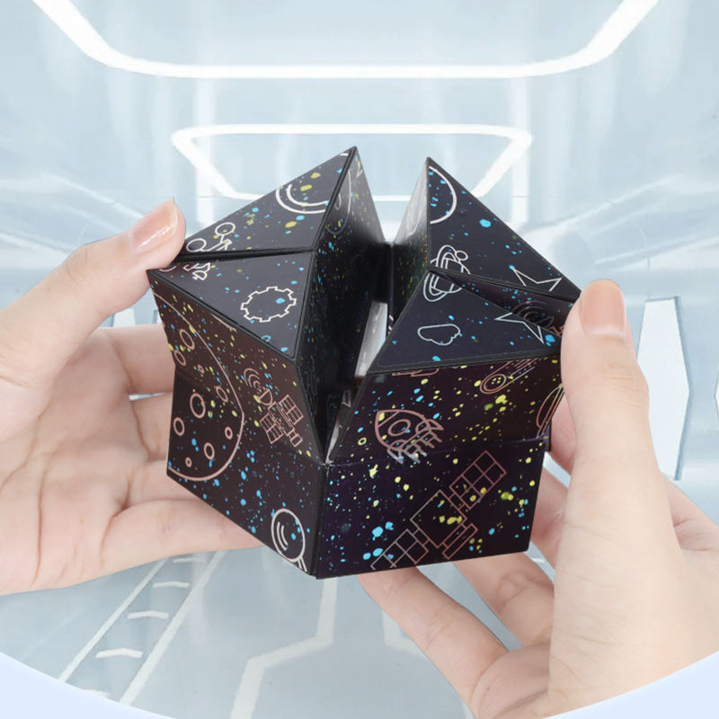 Star Sequin Folding Shape Shifting Box Infinity Cube Toy Partial Thinking Exercise Infinite Magic Cube Puzzle Fidget Stress Cubes. 
