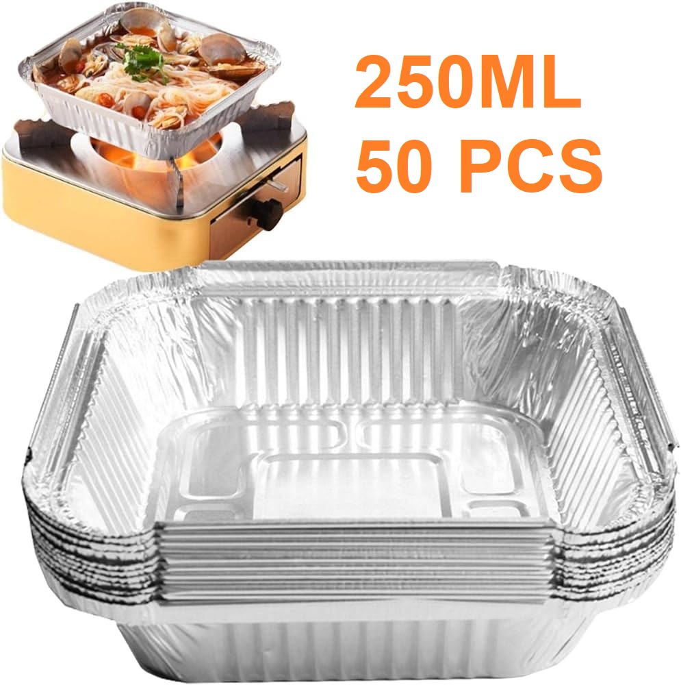 Aluminium Foil Container box 250ml 50 pcs