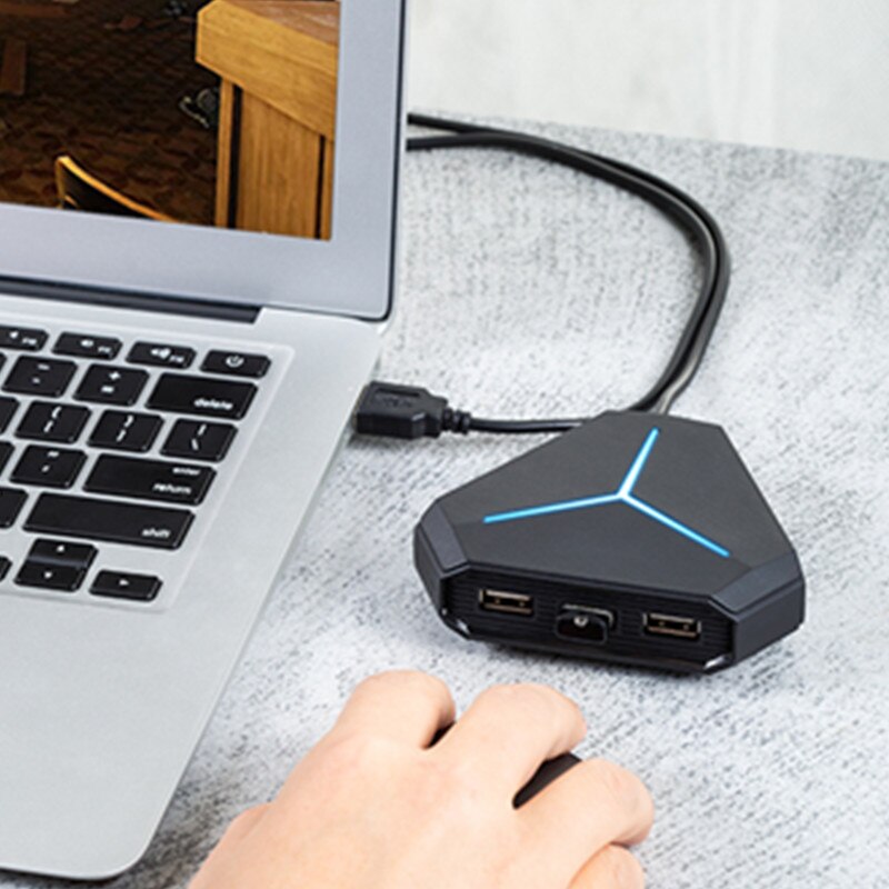 【VisioN Shop】6-Port USB 3.0 Hub Splitte Card Reader Support 7.1 Sound Card Headset Micro High-Speed Converter Drive-Free Extender. 