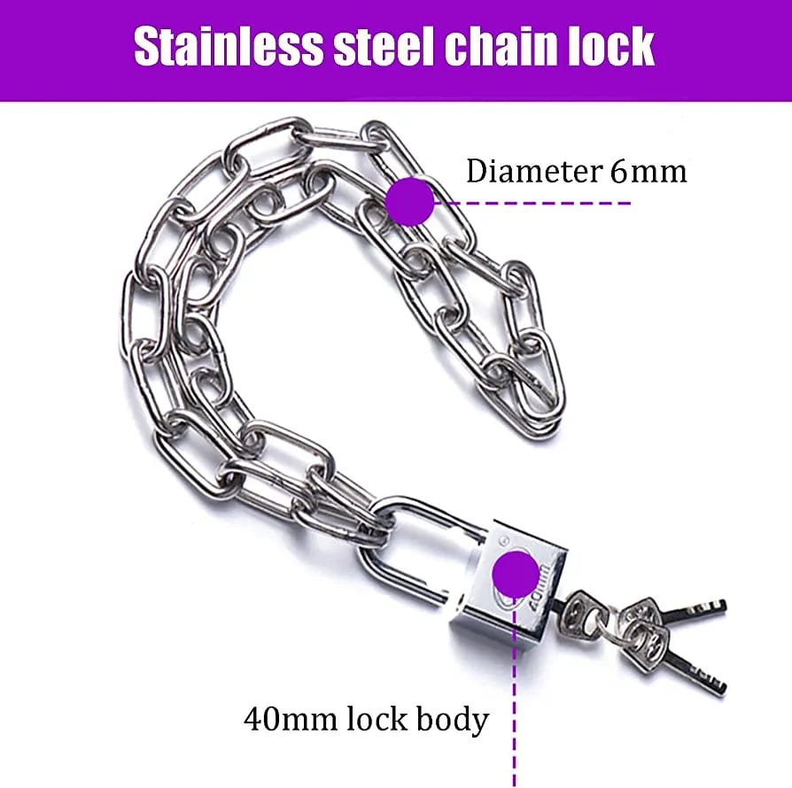 Bicycle Chain Lock: Ensure Uncompromising Security For Your Bicycle With This Reliable Chain Lock, Providing Peace Of Mind Wherever You Go.. 
