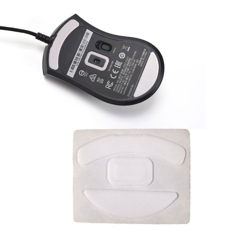 【happy one】1 Pack Esports Tiger Gaming ICE Version Mouse Skates Mouse Feet for Razer DeathAdder V2 Mouse White Glides Curve Edge HX6A. 
