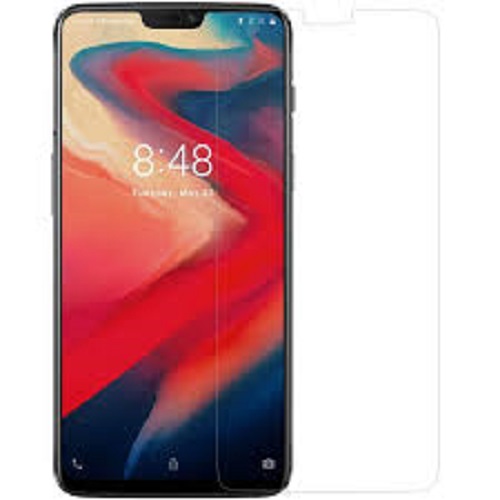 Oneplus 6 Tempered Glass Screen Protector 2.5D 9H Hardness-Transparent. 