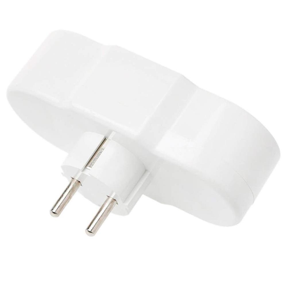 Triple Plug Protective Contact Multiple Plug Power Distribution Adapter EU to Russian Conversion Socket Plug. 