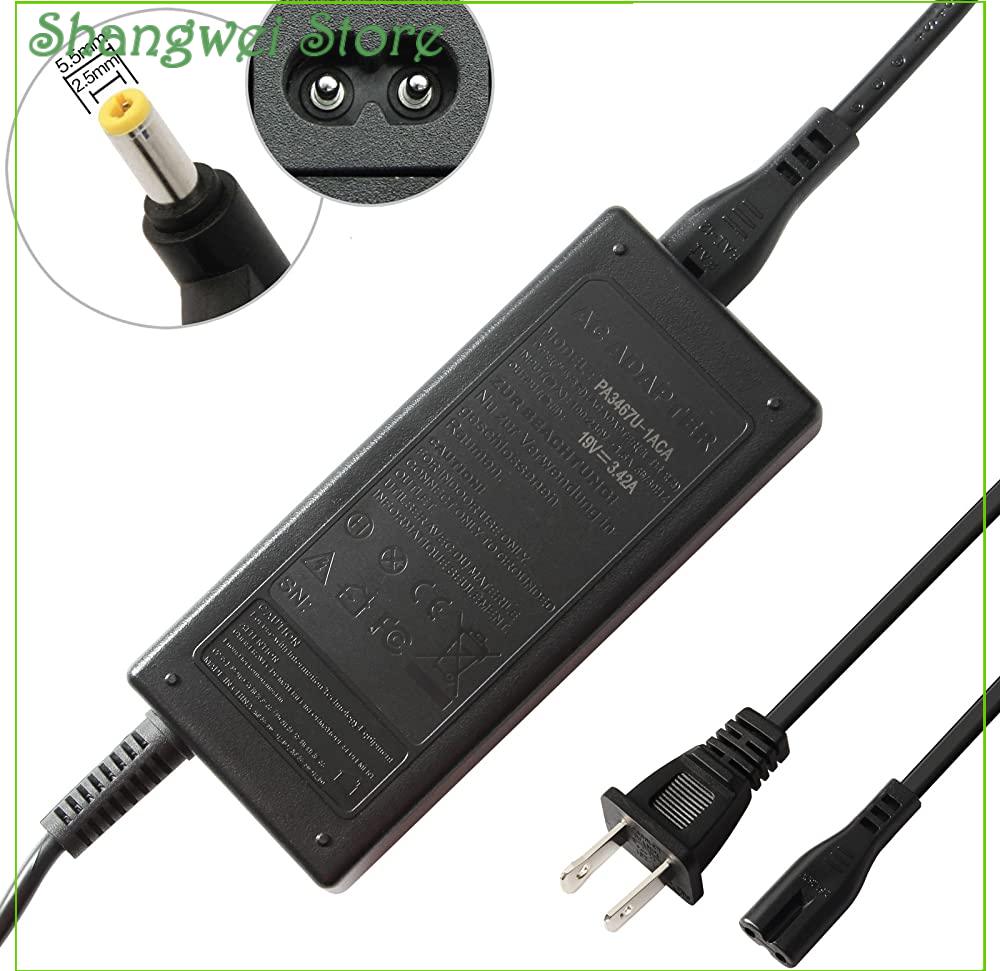 65W Power Adapter Power Charger for Dell Inspiron 1000 1200 1300 2200 3000 3500 B120 B130, Latitude 110L 120L 4100D LXP D300LT PP08S PP10S PP21L PPI TS30H TS30T w/Cord. 