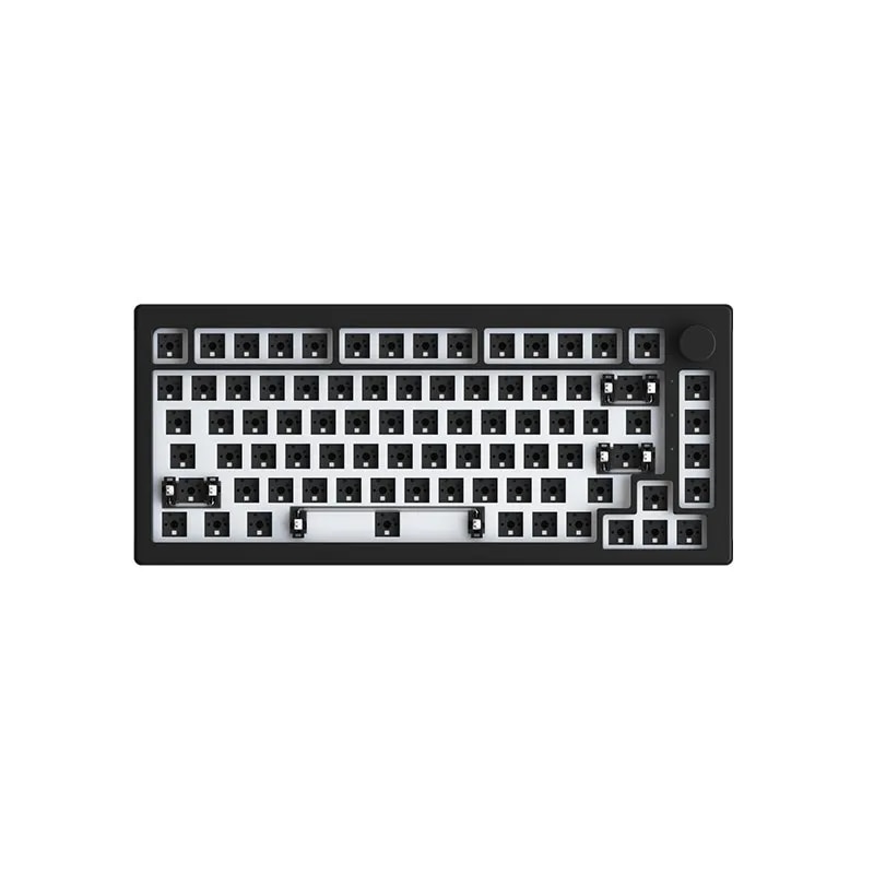 Akko 5075S VIA Kit 75% Custom Barebone Keyboard RGB Backlit 3/5-Pin Hotswap Mechanical Gaming Keyboard with Knob Gasket Mount. 