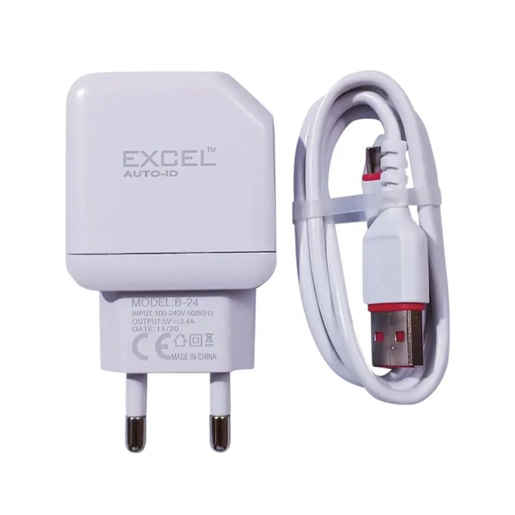 Excel Fast Charger travel charger Travel Adapter fast charging 3.1A Max Quick Excel Micro USB Charger. 