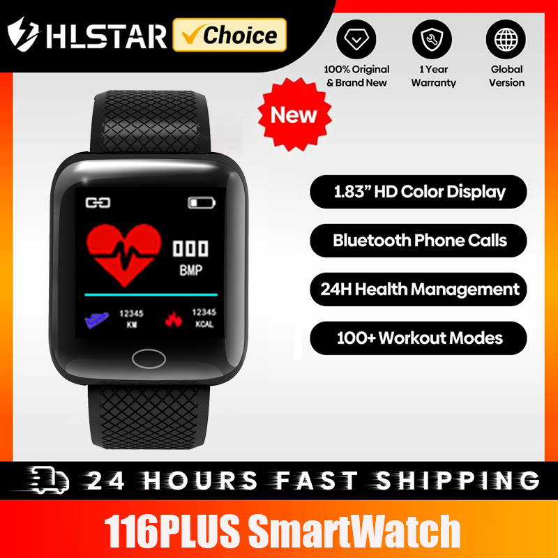 [World Premiere] HLstarÂ® D13 Smart Watch 116 Plus 1.44" Men Women Bluetooth 4.0 Sports Watch Waterproof Smartwatch for Android IOS