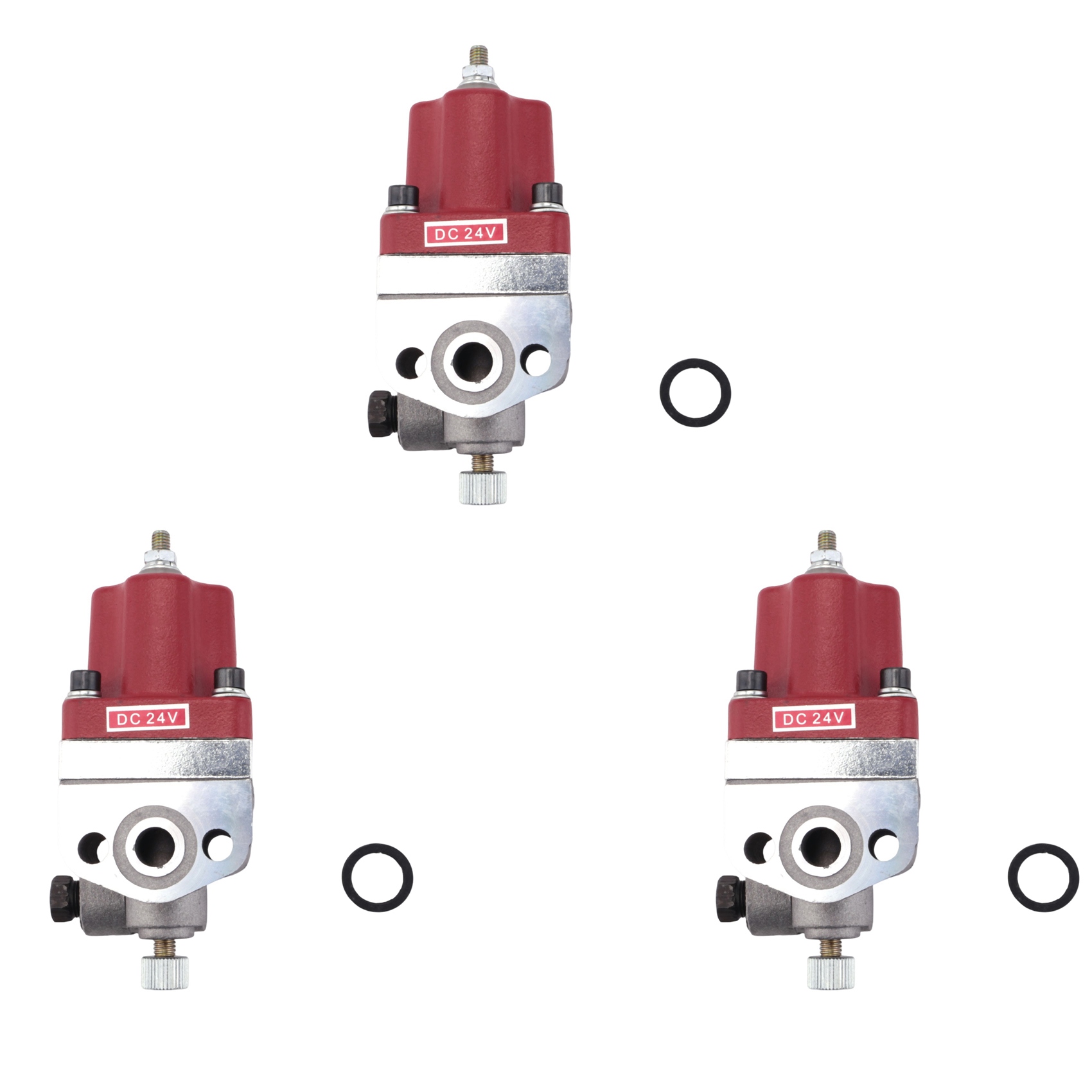 NAMUNY 3X Solenoid Fuel Shutoff Solenoid Valve One Terminal Fit for Cummins 855 & N14 PAI 24VDC 3018453 3035334. 