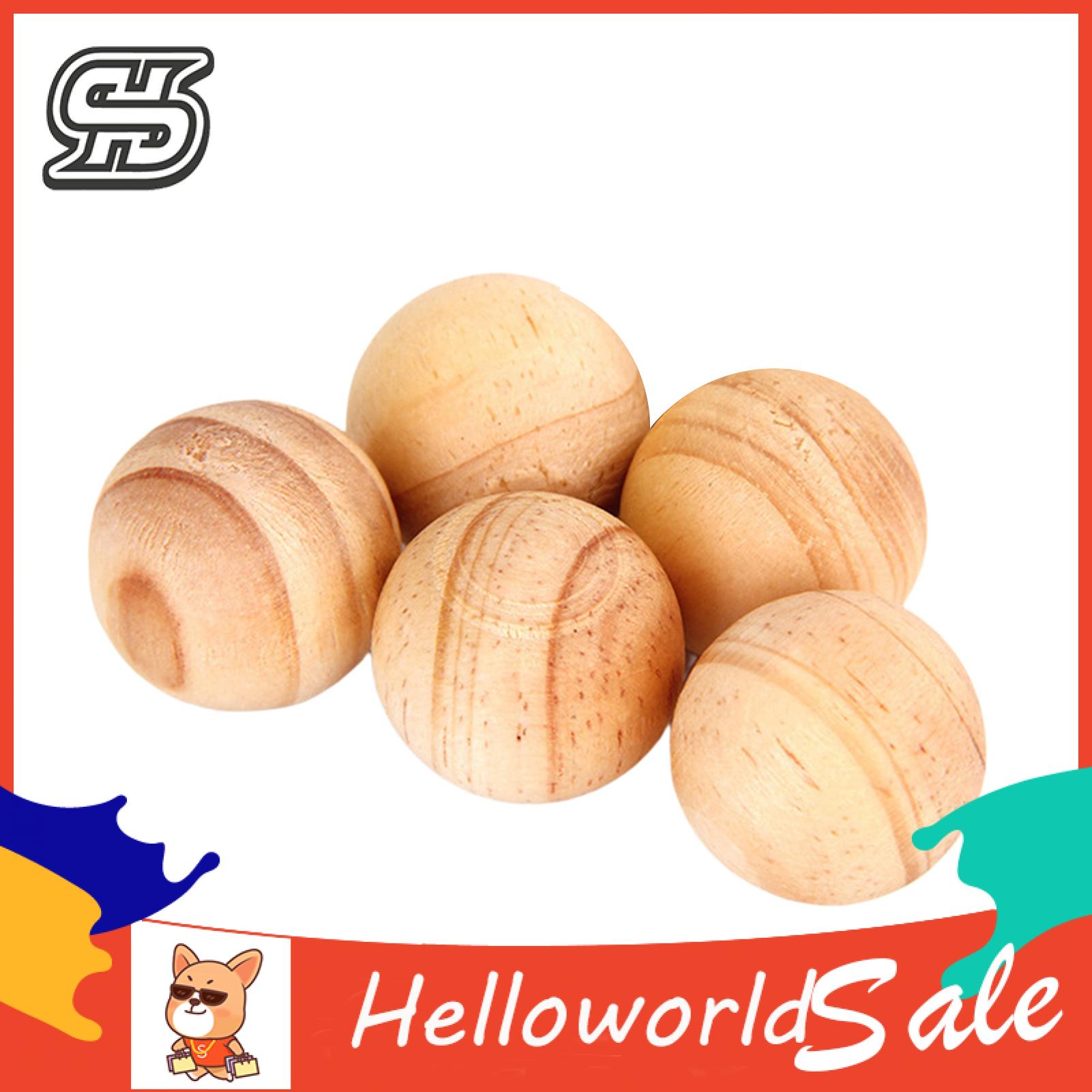 HelloWorld Cedar Wood Ball Moisture-proof Closet Deodorizer Cedar Block. 