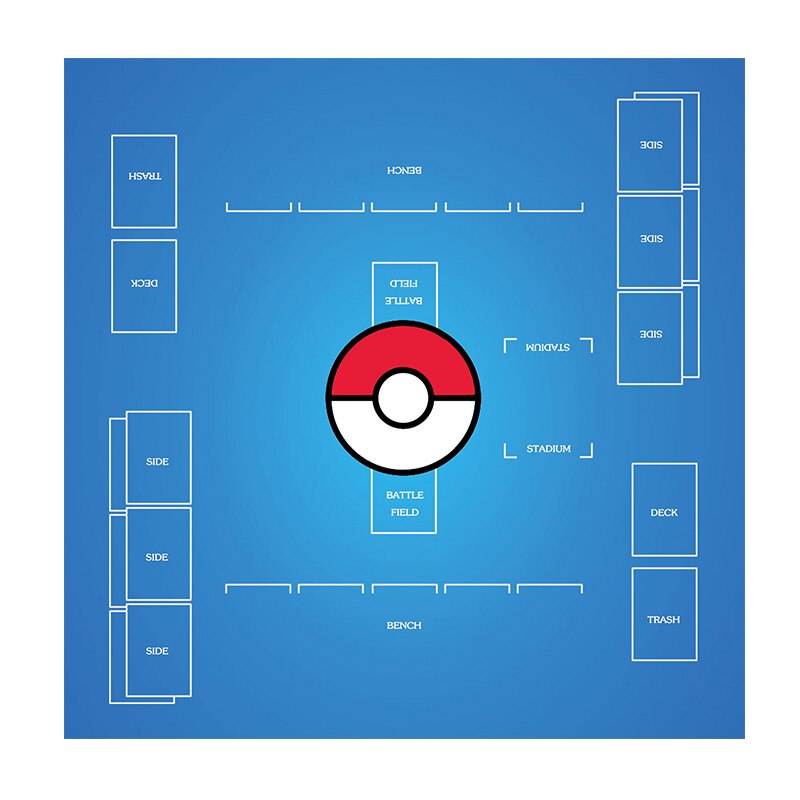 Serendipity partyPokemon Mat Trading Card Game Play Mat Deluxe 2 Player  Compatible Pokemon Stadium Mat Board Cards Game | Daraz.com.bd
