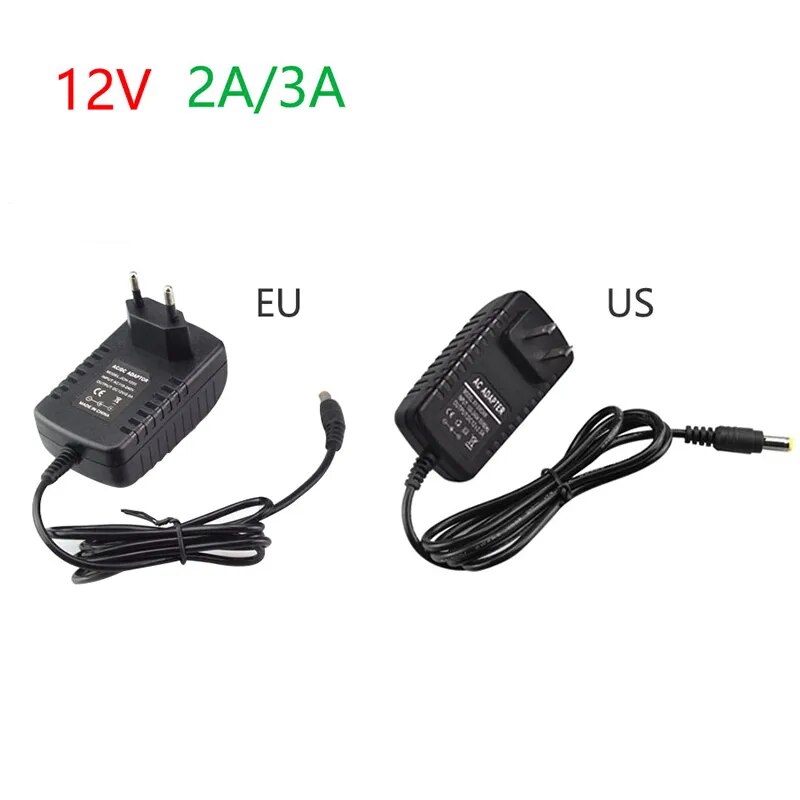 AC 110-240V To DC 12V 1A 2A 3A Universal Power Adapter Supply Charger Converter Switch EU US UK AU Plug Transformer LED Driver. 